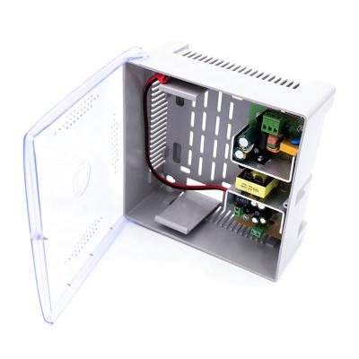 China Security/Wholesale Surveillance/Alarm For Access Control System 12V 2A 3A 5A Plastic Box CCTV Power Supply With Battery Holder for sale