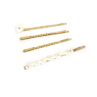 China Wholesale Professional Decorative Decoration 4 Pcs Beads Fashion Baby Hair Pin Set for sale