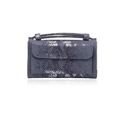 China Portable Factory Custom Snakeskin Clutch Bag With Strap Wholesale Handbag for sale