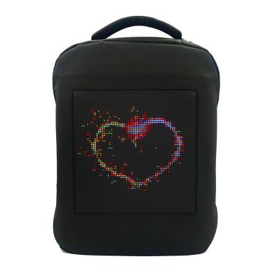 China With USB High Quality Lightweight Waterproof Sound Control Led Display Screen Lightweight Backpack for sale