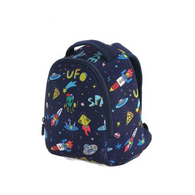 China Wholesale Custom Waterproof Neoprene Material Cute Cartoon Printed Backpack For Kids for sale