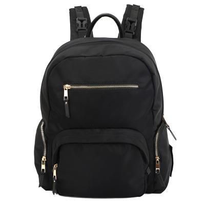 China Hot Sale Waterproof Soft Nylon Bonding Black Backpack For Girls for sale