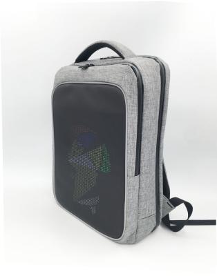 China led screen new oxford wifi APP hardware waterproof smart control led bag led backpack with led patches for sale