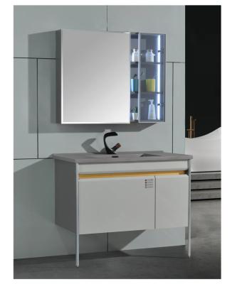 China Factory Direct Sale Minimalist Bathroom Cabinets With Led Mirrors Double Sink Bathroom Vanity Cabinet Bathroom Sink And Faucet With Cabinet for sale