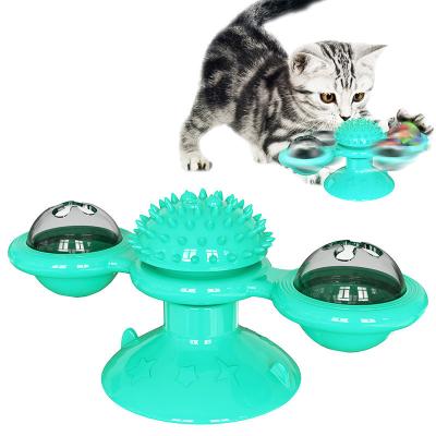 China New Style Pet Cat Turntable Toy Can Light Viable Hot Moving Cat Toy for sale