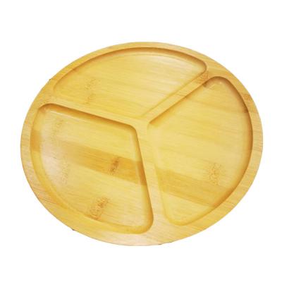 China Sustainable Custom Bamboo Fruit Tray Candy Serving Tray Serving Platter Dried Fruit Snack Dish for sale