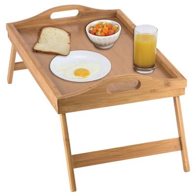 China 2019 Hot Sale Eco - Friendly Decorative Lunch Tray Serving With Folding Legs for sale