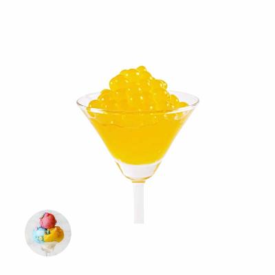 China Taiwan Nutritious Decaffeinated Mango Flavored Popping Boba For Shave Ice for sale