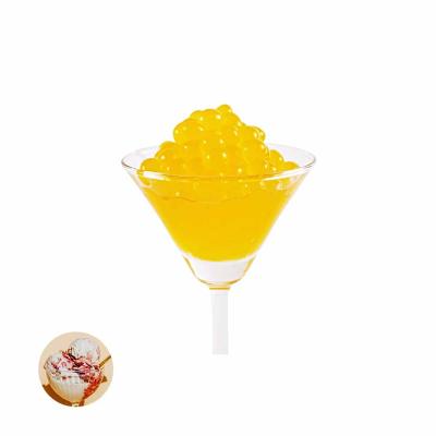 China Taiwan Nutritious Mango Flavored Popping Boba Popping Boba For Tasty Shave Ice for sale