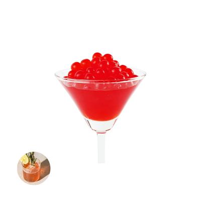 China Hot Sale Nutritious Strawberry Flavored Tapioca Pearl Jumping Boba For Ice Cream for sale