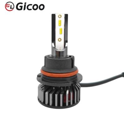 China GICOO 12000LM Aluminum Super Bright 9005 9006 H11 Auto Led Bulbs With Fan H7 H4 Car H11 Led Headlight F2 for sale