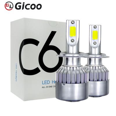 China Hot Selling Factory Price Aluminum C6 9005 Hb3 50w Headlights Led Headlight Led Light Headlight For Car for sale