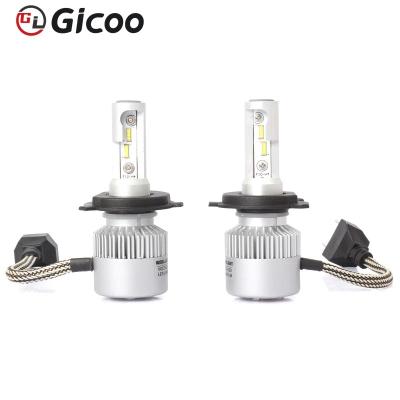 China 12V 10000 Lumen Aluminum Led Auto Car Light COB CSP S2 H1 H3 H4 H7 H11 9005 9006 HB4 Led Automotive Headlight Bulbs for sale