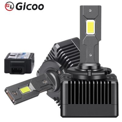 China GICOO aluminum high power led headlight d1s d3s d2r d4r auto led bulbs 110w canbus ballast xenon auto led for sale