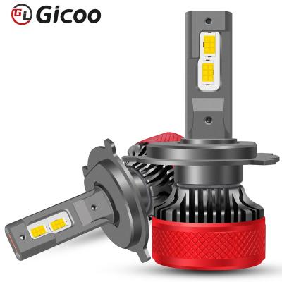 China Newest K10 aluminum H4 led headlight 130w 20000lm H4 H7 H8 H11 9005 9006 9012 led headlights h4 H13 9004 9007 led fog head bulbs for sale