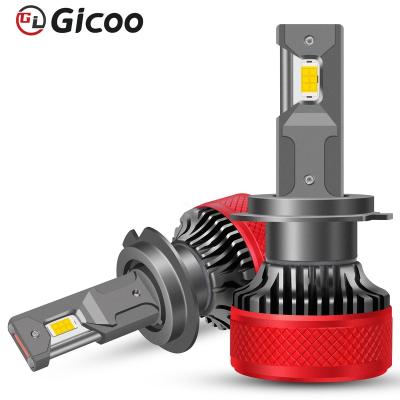 China GICOO Factory Price 100w 6000K 360 H4 Aluminum Car Head Bulb Led Headlight For H7 Automotive Car 9005 9006 H11 for sale