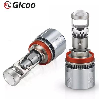 China GICOO Hot Selling Aluminum Led Projector Lens 56w 8000lm Auto Headlight Bulbs H4 H7 H11 9005 Lighting 9006 for sale