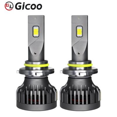 China GICOO Aluminum High-Low 110W Driver-Beam Car Headlight H1 H3 H7 H11 9006 9005 LED Headlight Bulbs 6000k 8000k for sale