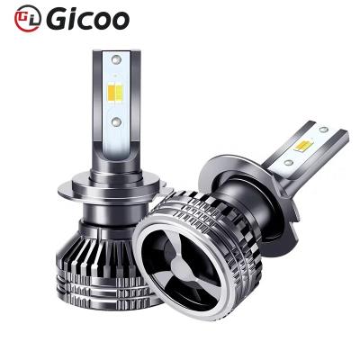 China GICOO aluminum super bright mini led h11 9005 9006 high low beam 10000LMled bulbs auto car led headlight for sale