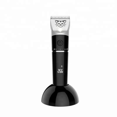 China Viable Pet Hair Trimmer Cordless Rechargeable Dog Pet Grooming Clippers Multi Functional Professional LCD Pet Hair Clippers for sale