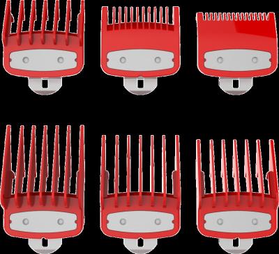 China Clipper 6 Sizes Clipper Metal Limit Comb Hair Guide Attachment Comb Set For Electric Hair Trimmer for sale