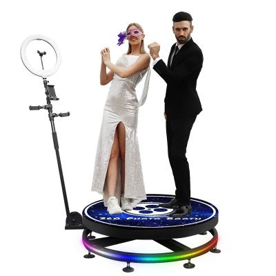 China Festival Camera Photobooth Rotary Machine Manual 360 Photobooth Rig Video Selfie Booth Led 360 Photo Booth for sale