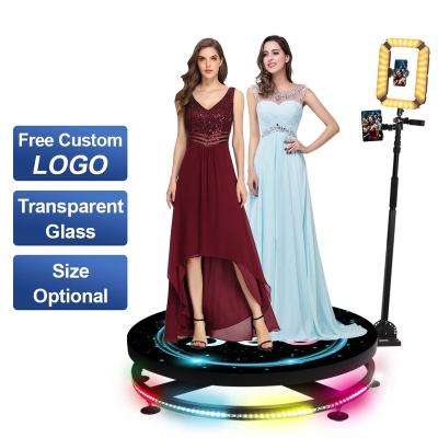 China Automatic Festival Vending Machine Fence 360 ​​Rotation Photo Booth Machine Video with Ring Light 360 Photo Booth for sale