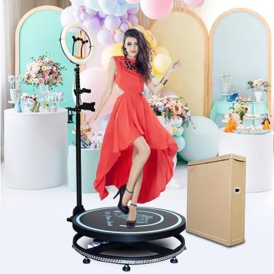 China Automatic Portable Cabinet Furniture Door Slow Motion Selfie Booth Video Machine Parties Automatic 360 Photo Spinner Booth for sale