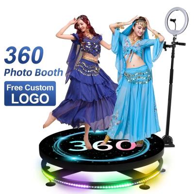 China Door 360 Photo Booth Ring Carrying Six People A Cabinet Furniture 360 ​​Degree PhotoBooth Circular Light 360 Photo Booth for sale