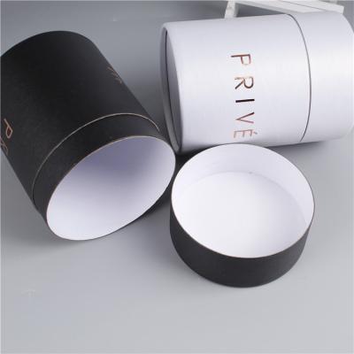 China Recycled Materials Candle To Perfume Essential Oil Dropper Bottle Round Tube Packaging Box Small Cylinder Custom Gift Box for sale