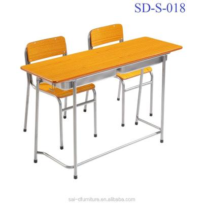 China School Sets Modern Double Classroom Furniture School Desk And Chair Combination Design SD-S-018 On Sale for sale