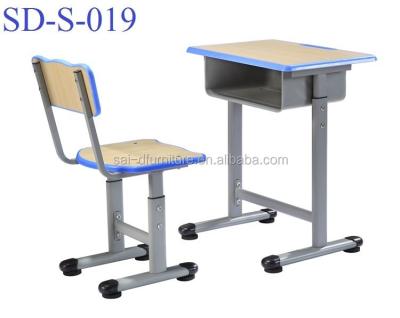 China School Sets Wooden Modern Classroom Height Adjustable Children Desk And Chair For School SD-S-019 for sale