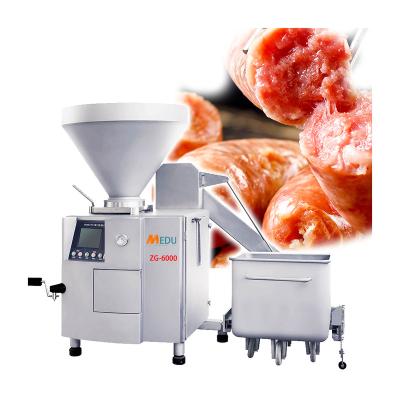 China Independent Automatic Hopper Vacuum Electric Sausage Filler ZG6000-II 256L Research And Development Sausage Filler With Tornado Linker for sale