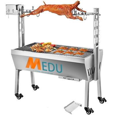 China Easily Assembled Rotating Standing Standing Poland Kebab Cart Automatic Bbq Kebab Cart Poland Buying German BBQ Grill Rotator Russian Russian Machine For Sale for sale