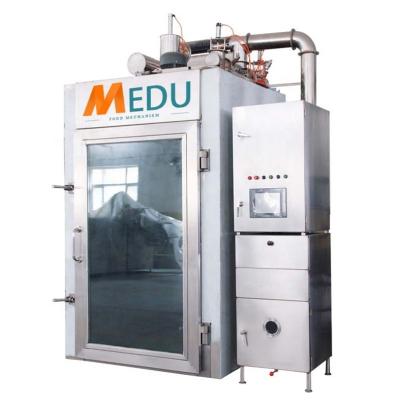 China Ovenwood Smoking Wood Smoking Commercial Meat Heating Production Machine Efficiency SO-1000 Uniform Chicken Sausage Smoker 304 Automatic Dry Drying Ovens for sale