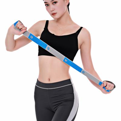 China Durable QHTP Yoga Stretching Exercise Strap With Elastic Loops Yoga Band for sale