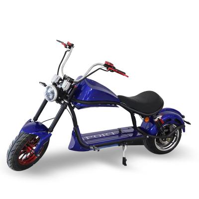 China New Style Unisex Max Range Powerful 60KM 2000W 60V 20AH E Chopper Scooter Electric Chopper Motorcycle For Adult for sale