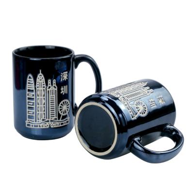 China Factory Wholesale Viable 15oz Engraved Ceramic Mug Etched Mug Laser Engravable Mugs for sale