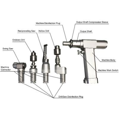 China Universal Cordless Chargeable Bone Necrotic Orthopedic Surgical Use Drill Cut Off Orthopedic Tap for sale