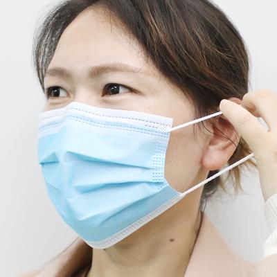 China Adult Disposable Mask 3 Ply Face Shield / Face Mask With Earloop for sale