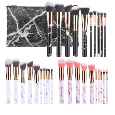 China New 10 new smudge brush hot sale makeup set brushes, a set of makeup smudge tools, Red Eye shadow brush brushes. for sale