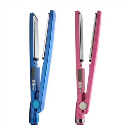 China Hotel hair straightener 1/4 blue hair iron 1/4 450 degree blue hair straightener for sale