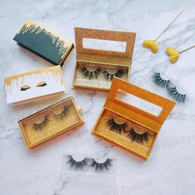 China Wholesale Samplemink thick strip lashes 3d 25mm mink free eyelash with private custom packing for sale