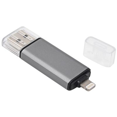 China TOPDISK 2021 ID103 Dual OTG USB3.0 Plastic Flash Memory Drive For iPhone And iPad 256GB Pendrive for sale