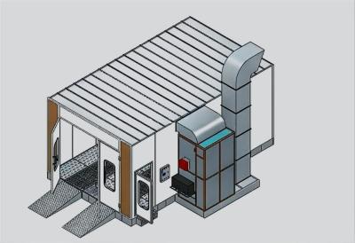 China Superior Capacity Ventilation With High-Performance Automotive Spray Booth for Precision Painting for sale