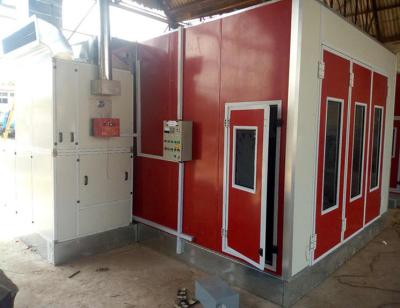 China 380V Industrial Automotive Paint Booth Mobile Auto Paint Booth With LED Lights for sale