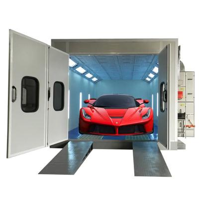 China IR Energy Vehicle Paint Booth White Spray Bake Car Paint Room for sale