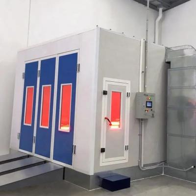 China Duurzaam 30kW Commercieel voertuig Verfbooth Wit verfbooth Coating Elektrische verwarming Te koop