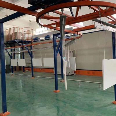 China Custom Overhead Conveyor Coating Line Conveyor Paint Line For Large And Bulky Items for sale