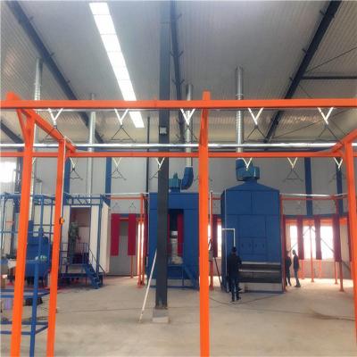 China Robust Overhead Conveyor Vertical Powder Coating Line  Conveyor Paint Line For Consistent Coating for sale